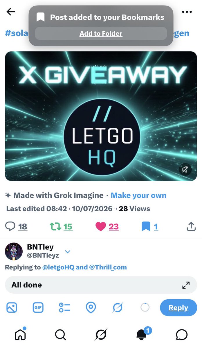 BNTleyz's tweet photo. @letgoHQ @Thrill_com All done 

3wBEn42prSvNorPbicPaQCBGGfa4bGhNT9ifAxoLsv1a https://t.co/Df8ipAMjWZ