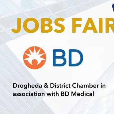 DroghedaLifecom's tweet photo. Drogheda and District Chamber, in association with BD Medical, will host a Job Fair on July 15 at the Marcy Hotel (11am–1pm). 

Meet employers, recruiters, and explore jobs and training opportunities. 

Link:https://t.co/WypsSF4Xr4 https://t.co/OZLqV7CnUt