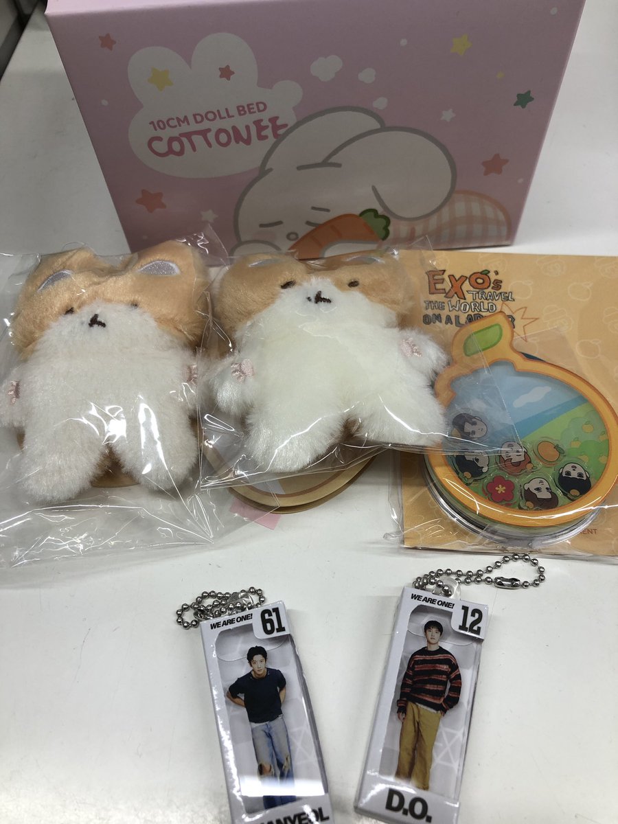 EXO EXO COTTONE 10cmドールベッド トレギ マスコットキーリングなど