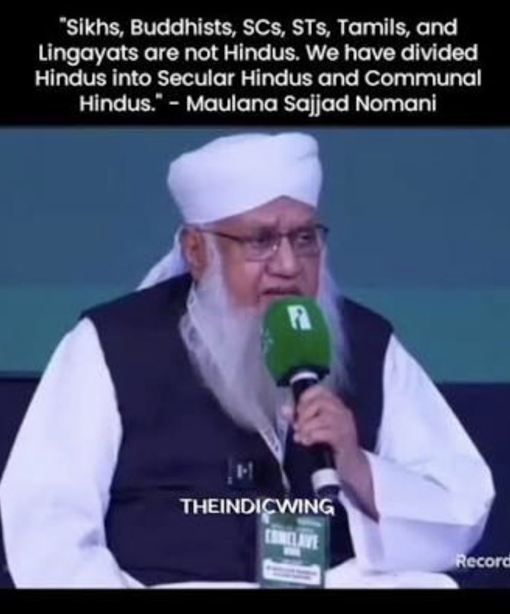 _Shadmir_Ali's tweet photo. @Iran_in_India Communal hindu 🚩r bad , Secular hindu 🚩 r good . Dalit r not hindu 

Maulana Nomani ✅ https://t.co/FFiE5Yxs50