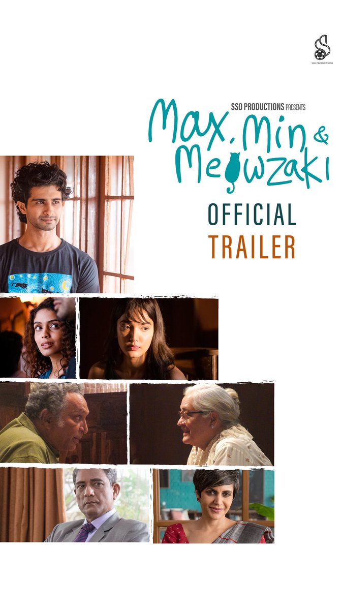 taran_adarsh's tweet photo. 'MAX, MIN AND MEOWZAKI' TRAILER OUT NOW – 24 JULY 2026 RELEASE... A tale of love, loss, companionship, and the quiet moments that transform lives.

The trailer of the award-winning and widely acclaimed film #MaxMinAndMeowzaki is now LIVE. 

🔗: https://t.co/IxsucCmPUw

Actress #SamikshaOswal reunites with singer #ShaelOswal to present and produce the film... Shael has also lent his voice to the film's soundtrack.

The film stars #MedhaShankr, #SiddharthMenon, #AdilHussain, #MandiraBedi, #Nasser, #NafisaAli, and #VidhatriBandi.

Written and directed by Padmakumar Narasimhamurthy, the film is presented by SSO Productions and produced by Samiksha Oswal and businessman-singer Shael Oswal.

#MaxMinAndMeowzaki is slated for a theatrical release on 24 July 2026.