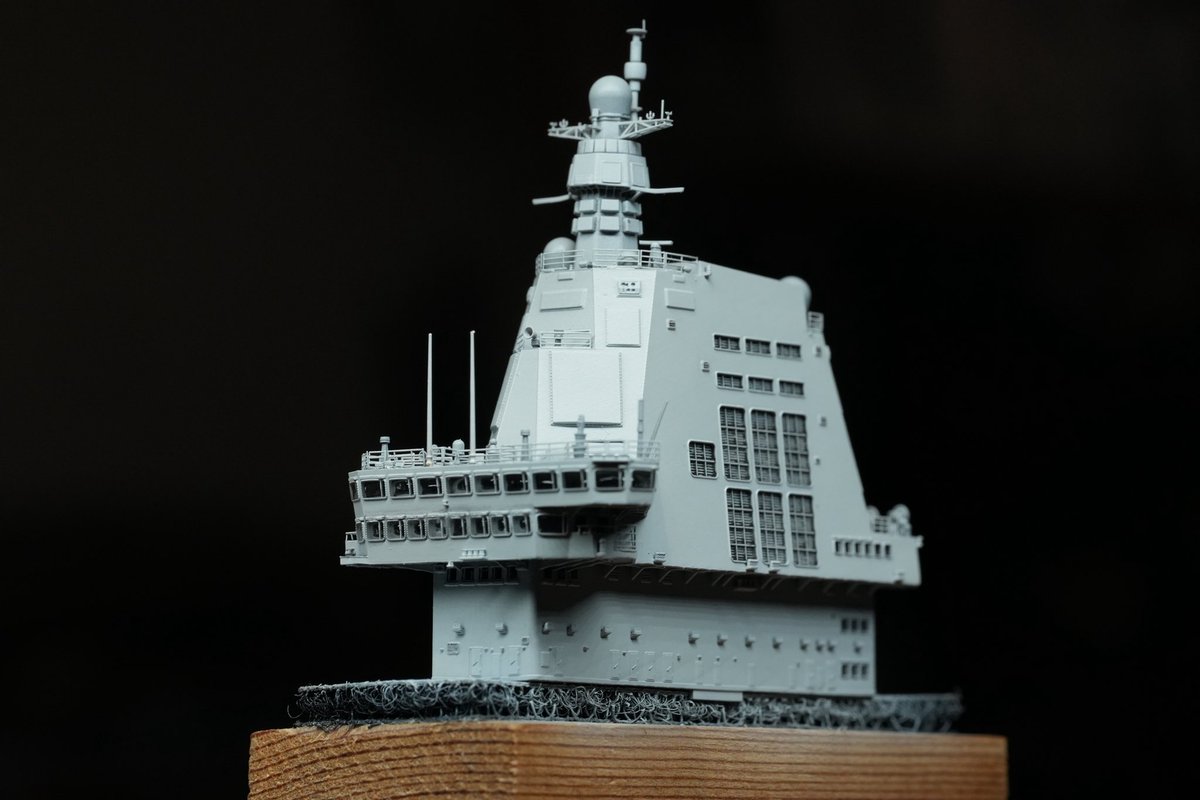 HsuSimpson's tweet photo. 1/700 PLAN CV-18 Fujian WIP adding Bridge Glass https://t.co/GEbAHhoZ0O