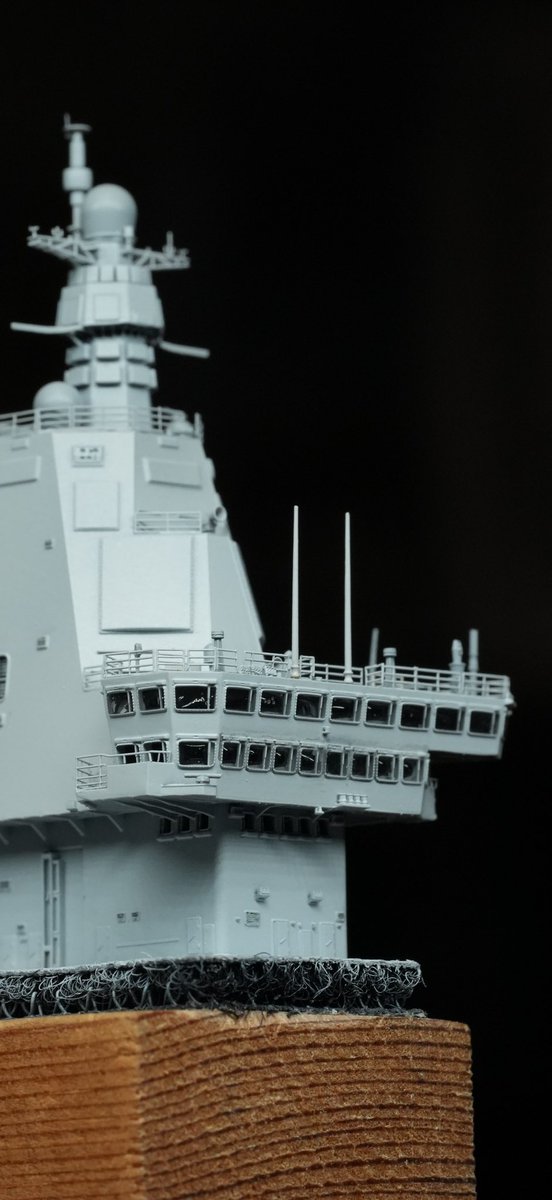 HsuSimpson's tweet photo. 1/700 PLAN CV-18 Fujian WIP adding Bridge Glass https://t.co/GEbAHhoZ0O