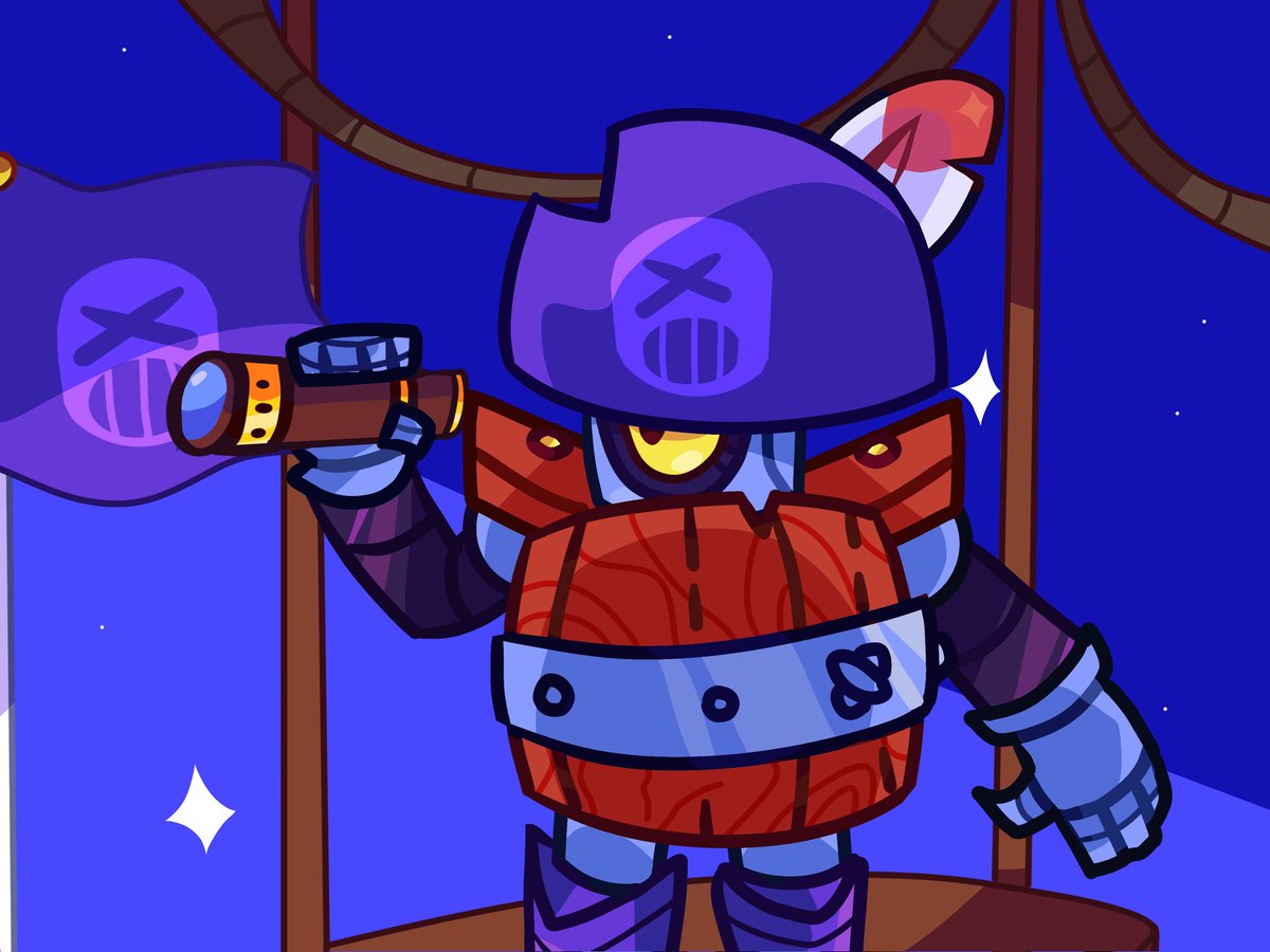 PirateComing's tweet photo. #BrawlstarsArt #Brawlstarsdarryl #darryl https://t.co/oJGMLB2q4k