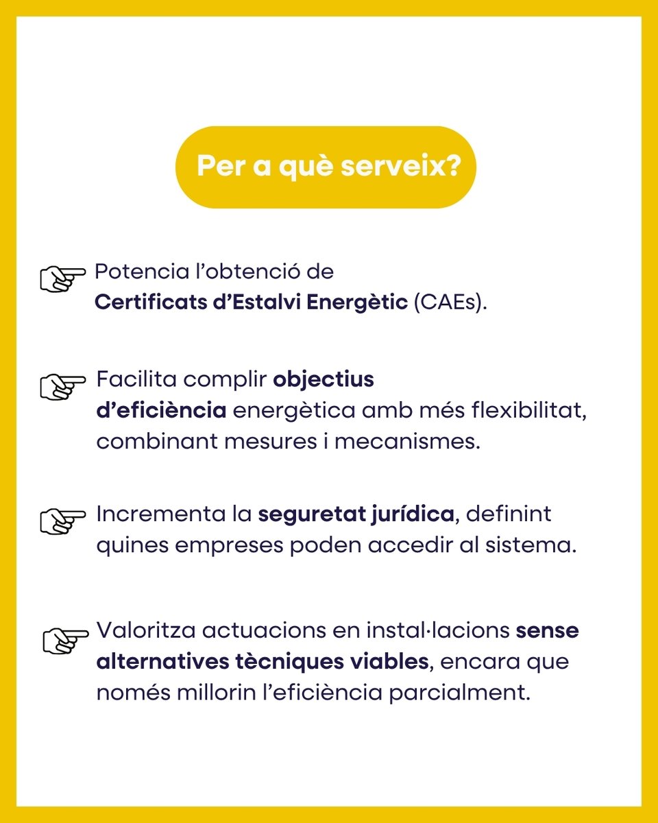 CETIVG's tweet photo. La nova Ordre   TED/635/2026 incorpora novetats que faciliten l'aplicació dels Certificats  d'Estalvi Energètic (CAE) i reforcen el seu paper com a eina per impulsar   l'eficiència energètica.  
🌐 Més informació: https://t.co/k3x54HLtAS https://t.co/XNk8TINxJl