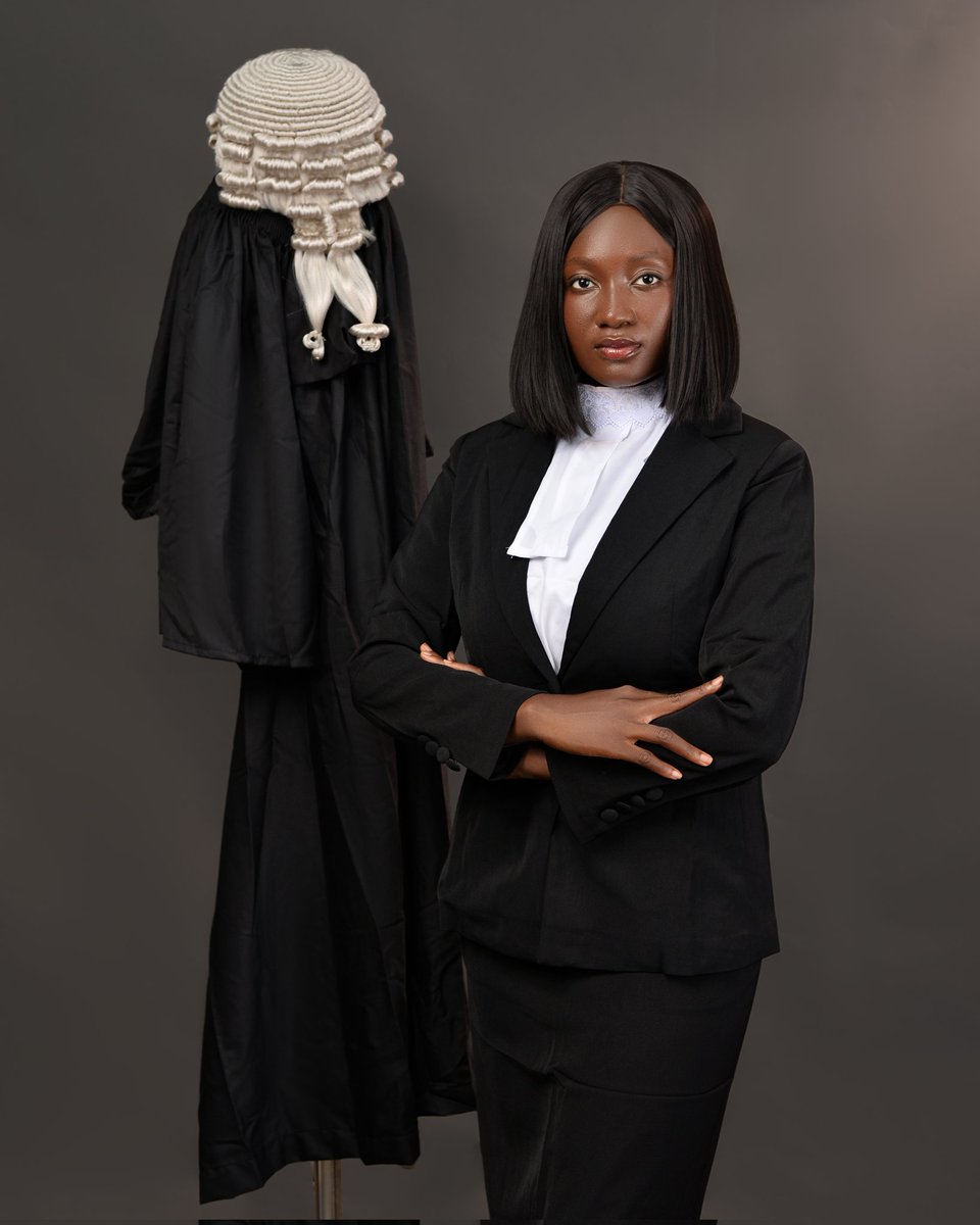 halimatafolayan's tweet photo. Introducing H.A. AFOLAYAN ESQ! ⚖️  
If 14 years old me saw me now, she’d smile so hard and say we did it. This was part of my answer to the famous where do you see yourself in ten years question. 😂 Alhamdulilah ♾️ Your girl is finally a lawyer! 🤭 This is only the beginning! https://t.co/DAnUTHbSFA