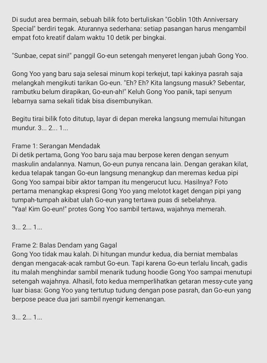 nunarez's tweet photo. gara gara gemas sekali melihat interaksi gong yoo dan kim go eun di 10th anniversary goblin, mari kita tuangkan dalam sebuah cerita 😭🤏 https://t.co/VzBV5x0kY8
