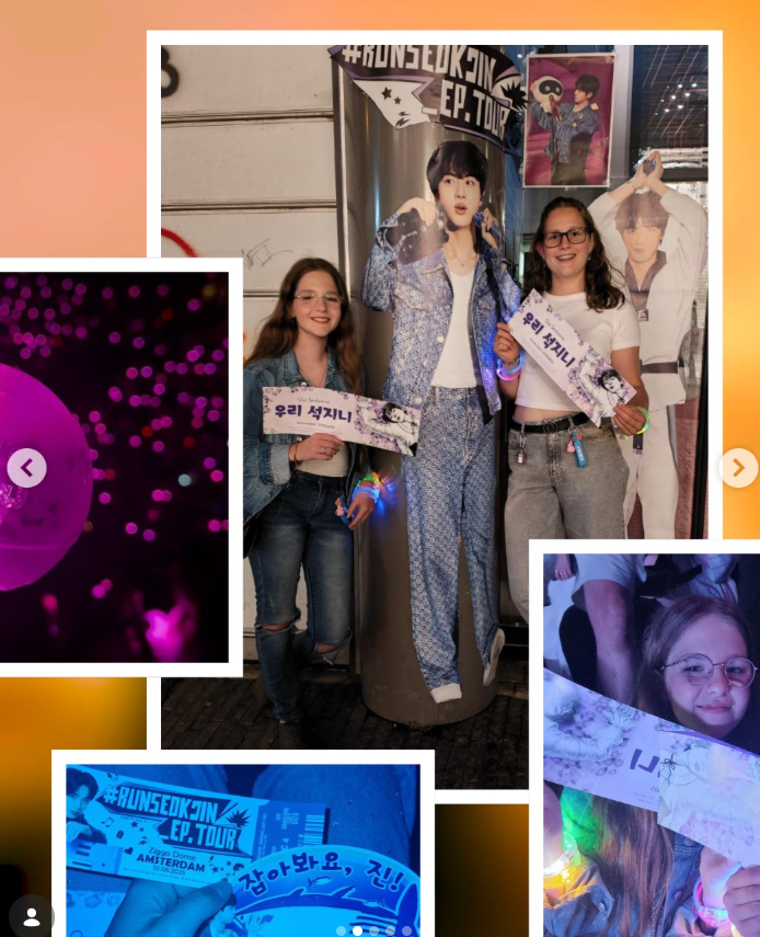 nightstar1201's tweet photo. [Ziggo Dome instagram] 260710 To celebrate 14 years of Ziggo Dome event. 🧡
🎶 'Cause I, I, I'm in the stars tonight ✨
The best concert memories stay with you for a long time. 💜 Sofie felt like she was on cloud nine during Jin's #RUNSEOKJIN_EP.TOUR. Surrounded by thousands of light sticks and the incredible energy of ARMY, it became a night she will never forget. ✨
#JIN #방탄소년단진 @BTS_twt @ZiggoDome 
Congratulations to everyone who won by sharing their memories from Jin's concert in the Ziggo Dome 14th Anniversary giveaway! 💜🎉