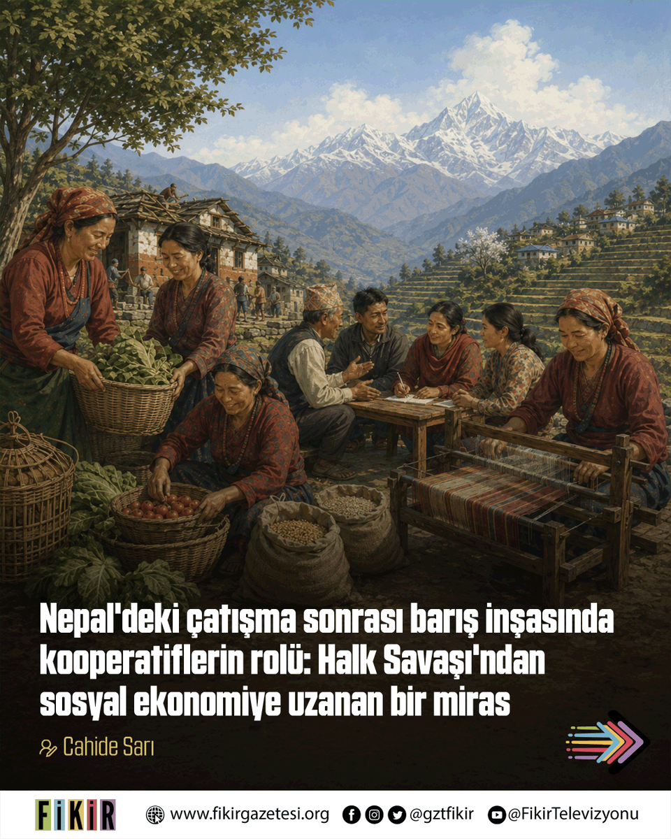 gztfikir's tweet photo. 🇳🇵 Nepal deneyimi, barışın yalnızca silahların susmasıyla kurulmadığını gösteriyor. Kooperatifler, savaş ekonomisinden sosyal ekonomiye uzanan hatta eski gerillaların dönüşü, kırsal kalkınma ve toplumsal uzlaşı için somut bir zemin yaratabiliyor.

✍🏼 Cahide Sarı yazdı

https://t.co/oaSYYDN1eD
