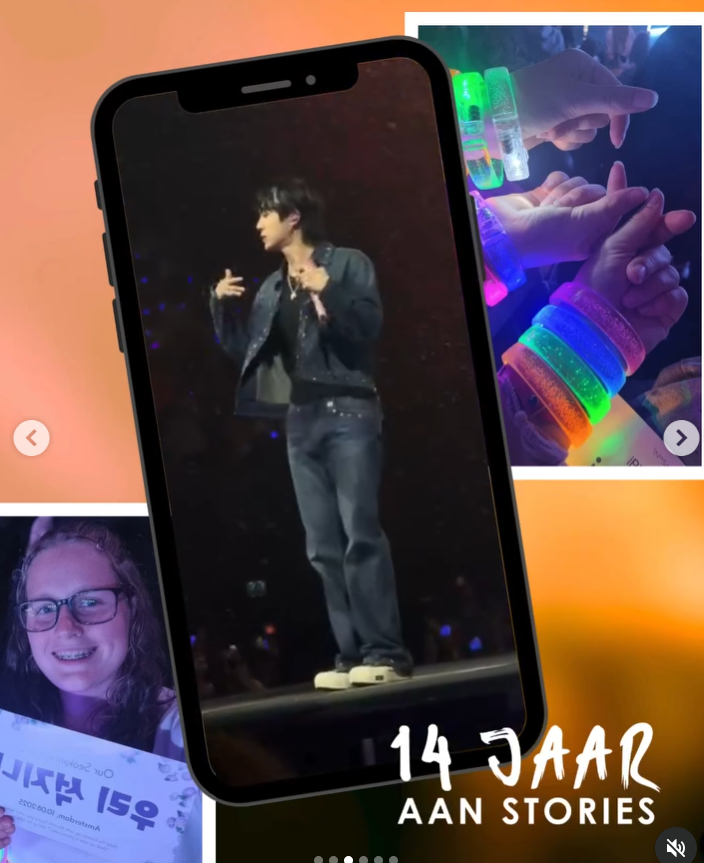 nightstar1201's tweet photo. [Ziggo Dome instagram] 260710 To celebrate 14 years of Ziggo Dome event. 🧡
🎶 'Cause I, I, I'm in the stars tonight ✨
The best concert memories stay with you for a long time. 💜 Sofie felt like she was on cloud nine during Jin's #RUNSEOKJIN_EP.TOUR. Surrounded by thousands of light sticks and the incredible energy of ARMY, it became a night she will never forget. ✨
#JIN #방탄소년단진 @BTS_twt @ZiggoDome 
Congratulations to everyone who won by sharing their memories from Jin's concert in the Ziggo Dome 14th Anniversary giveaway! 💜🎉