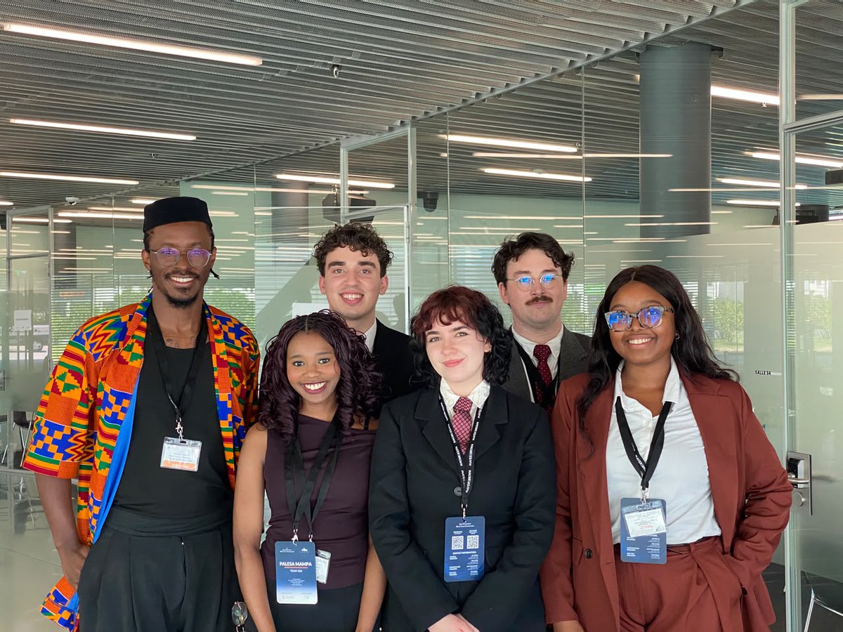 WitsSchoolofLaw's tweet photo. We send our warmest congratulations to law students Arianna Lenghel, Matthias Lazarides, Olwethu Dikiso, Palesa Mampa and Kendal Wright who made it to the quarter finals of this year's John H. Jackson Moot Court Competition! #JHJMoot

Huge thanks to their coach, Mxolisi Ngulube https://t.co/sGE0k5fG3n