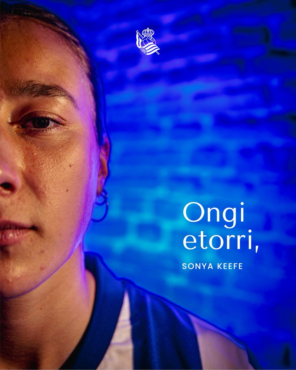 RealSociedadFEM's tweet photo. ✍️ COMUNICADO OFICIAL | Sonya Keefe ya es parte de la familia txuri urdin. Ongi etorri, Sonya! 💙
✍️ KOMUNIKATU OFIZIALA | Sonya Keefe, familia txuri-urdinera iritsi da. Ongi etorri, Sonya! 💙

#SonyaKeefeTxuriUrdin