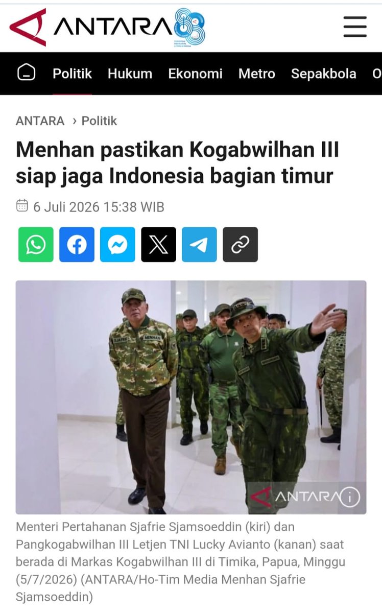 Ripalmaaa's tweet photo. Keterpaduan pertahanan angkatan bersenjata dan ketahanan bangsa berlandaskan partisipasi rakyat akan mewujudkan Indonesia yang kuat.
Memastikan NKRI Tangguh https://t.co/d4wTZSfOTs