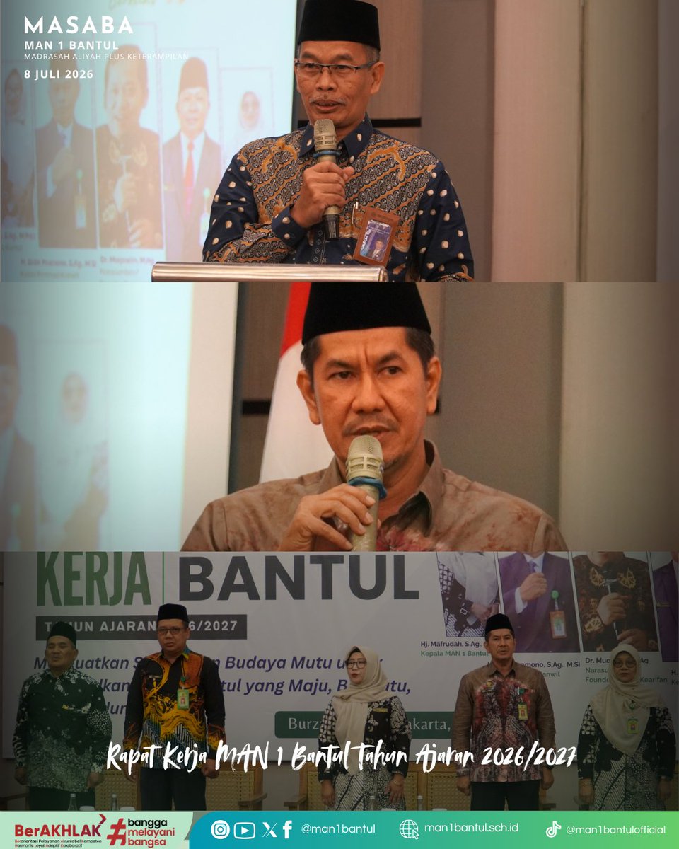 man1bantul's tweet photo. Rapat Kerja MAN 1 Bantul Tahun Ajaran 2026/2027
8 Juli 2026 https://t.co/EeFc5DIaXD