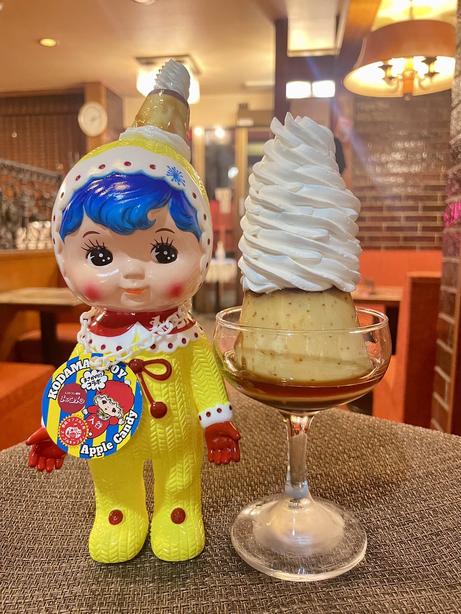 トロントチャーミーちゃんコラボ トロントホイップもりもりプリンちゃん 本日、プリン完売です🍮 ＃入谷トロント ＃ホイッププリン #喫茶店