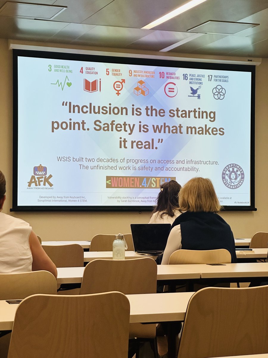ZainaFoundation's tweet photo. Inclusion is the starting point. Safety is what makes it real.
A great reminder from the AwayFromKeyboard session at #WSIS2026 that digital inclusion must be safe, trusted, and accessible for everyone. #DigitalRightstz #women4stem https://t.co/rEVYvHHrc5