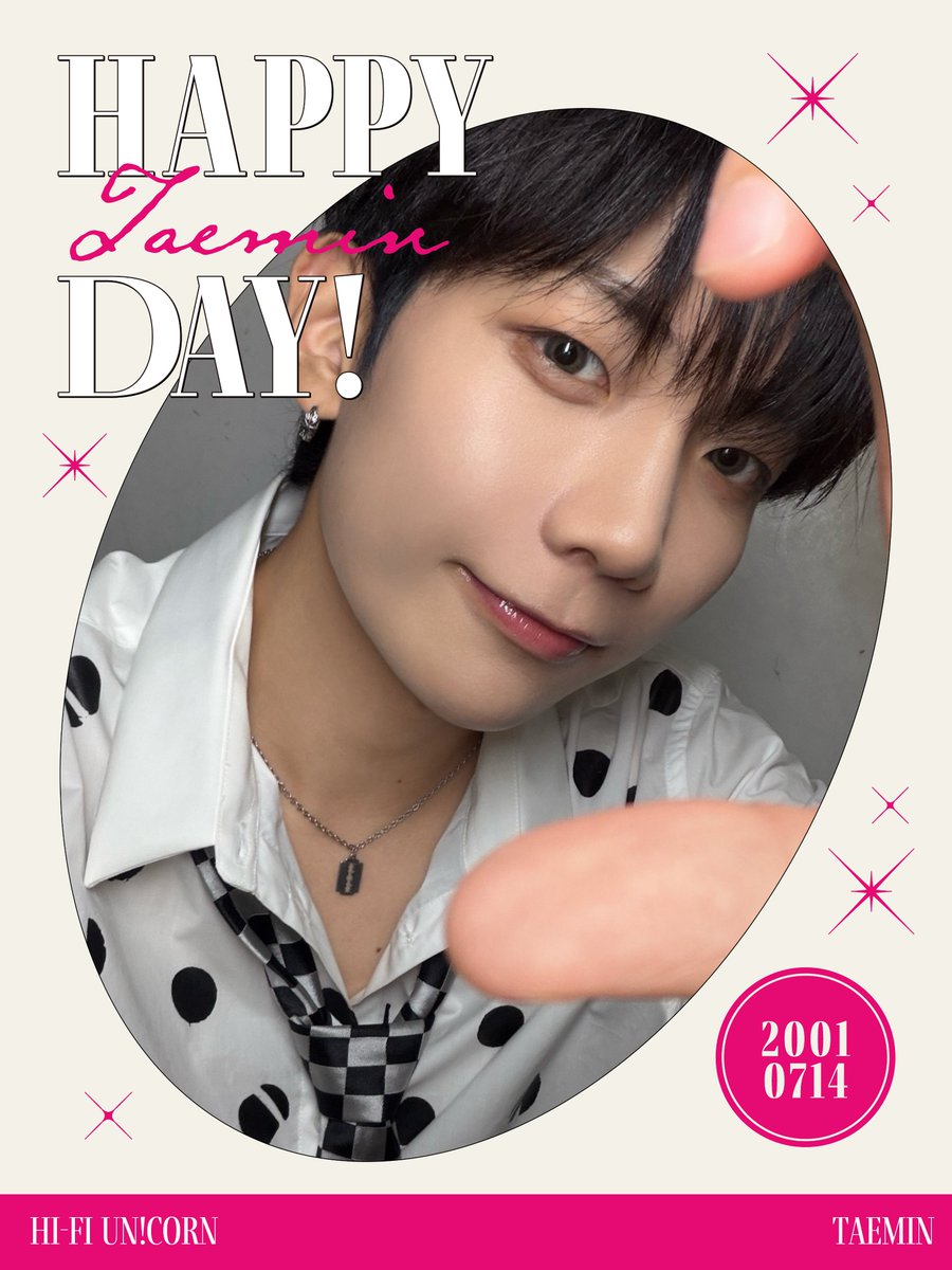 HFU_official's tweet photo. 2026.07.14
HAPPY BIRTHDAY TAEMIN!!🎂

#HiFiUnicorn #하이파이유니콘
#TAEMIN #엄태민 #テミン
#Happy_TAEMIN_Day https://t.co/gDuQjeTcYx