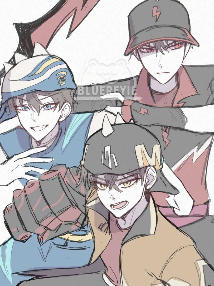 bluereyie's tweet photo. Quick sketch ori trio #boboiboy https://t.co/6qWU3aQTan