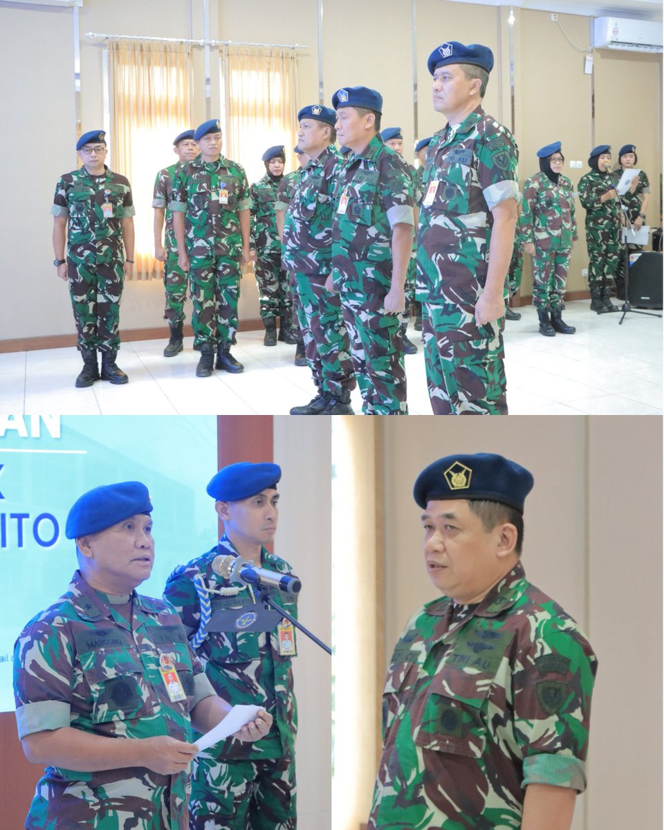 RspauH's tweet photo. RSPAU dr. S. Hardjolukito menggelar Serah Terima Jabatan (Sertijab) Kepala Bidang Umum (Kabidum) sekaligus Penyerahan Jabatan Kepala Komite Medik di Ruang Diklat RSPAU, Kamis (9/7/26). https://t.co/9YVeqgfy1g