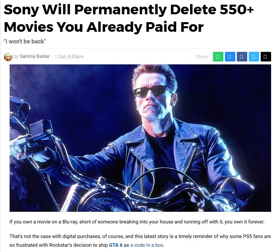 GiveMeBanHammer's tweet photo. Stop the gaslighting, Sony ruined their own reputation with:
1. dynamic pricing nonsense
2. being source of the Helldivers 2 PC scandal, where the game was forcibly delisted and in over 100 countries because they didn’t have PSN service even though it ran without PSN for months.
3. Removing countless movies and games over the years people have bought.
4. Mass censorship of various games primarily Japanese games.
5. Gutting Sony Japan Studios
6. Going all in on Live service, and demoting Shuhei Yoshida, a 30+ years veteran who worked with Ken Kutaragi the Playstation founder, for criticising the venture.
7. Now removing physical media by 2028

And many more.

It is not the customer’s fault that the business is chasing them away by treating them like trash and forcing them to pay more for less. 

Wouldn’t you be mad if Playstation served you garbage out of a trashcan and force you to pay $70 for it? You know what perhaps a Playstation Fanboy wouldn’t be mad.
