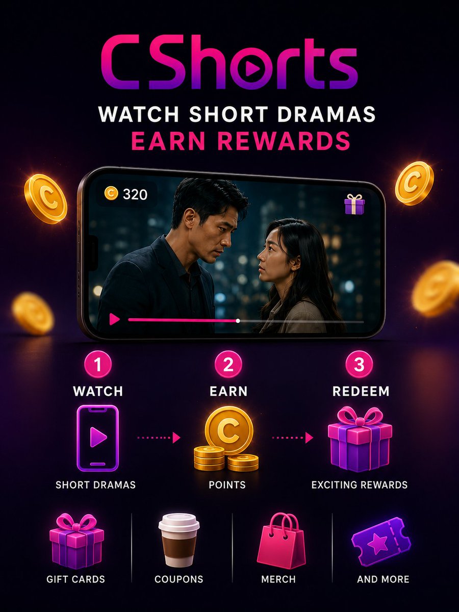 MEFundOrg's tweet photo. Why just watch? Get rewarded! 🎁 

CShorts is part of the Dramazo ecosystem. Complete tasks from creators and KOLs while enjoying the best Cantonese shorts.

Support us → https://t.co/RhqsB4jkT7

#CShorts #RedCarpetHQ #VerticalDrama #CantoneseShorts https://t.co/6TSKWNIeSN
