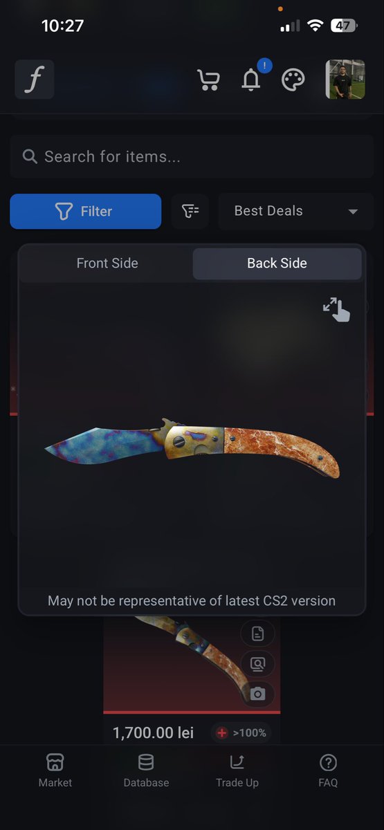 bebepaulo2103's tweet photo. Hello guys i want to sell this rare navaja case hardened 1 out of 2 in the world on battle scared pattern 426 float 0.4826 i m waiting for offers https://t.co/pruUF43uga