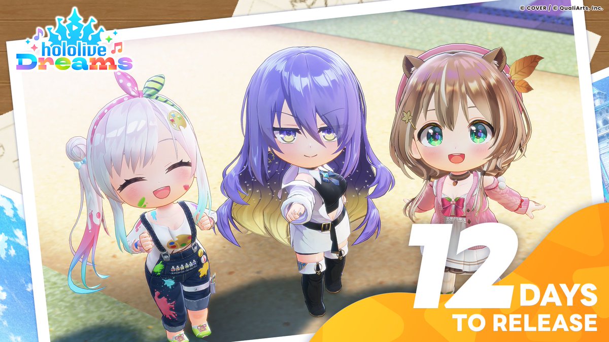 holo_dreams_en's tweet photo. /／
holodori Release Countdown🎉
🏰🎶12 Days Until Release!🎶🏰
\＼

Take a look at ID Gen 1 as they work together to complete Dream Park📸

Join us for the countdown with a scene from the main story!

holodori launches on July 23 (Thu) JST!✨
Release timing may vary depending on your region.

▼ Pre-register now
https://t.co/ezjwYjMGmU

#holodori