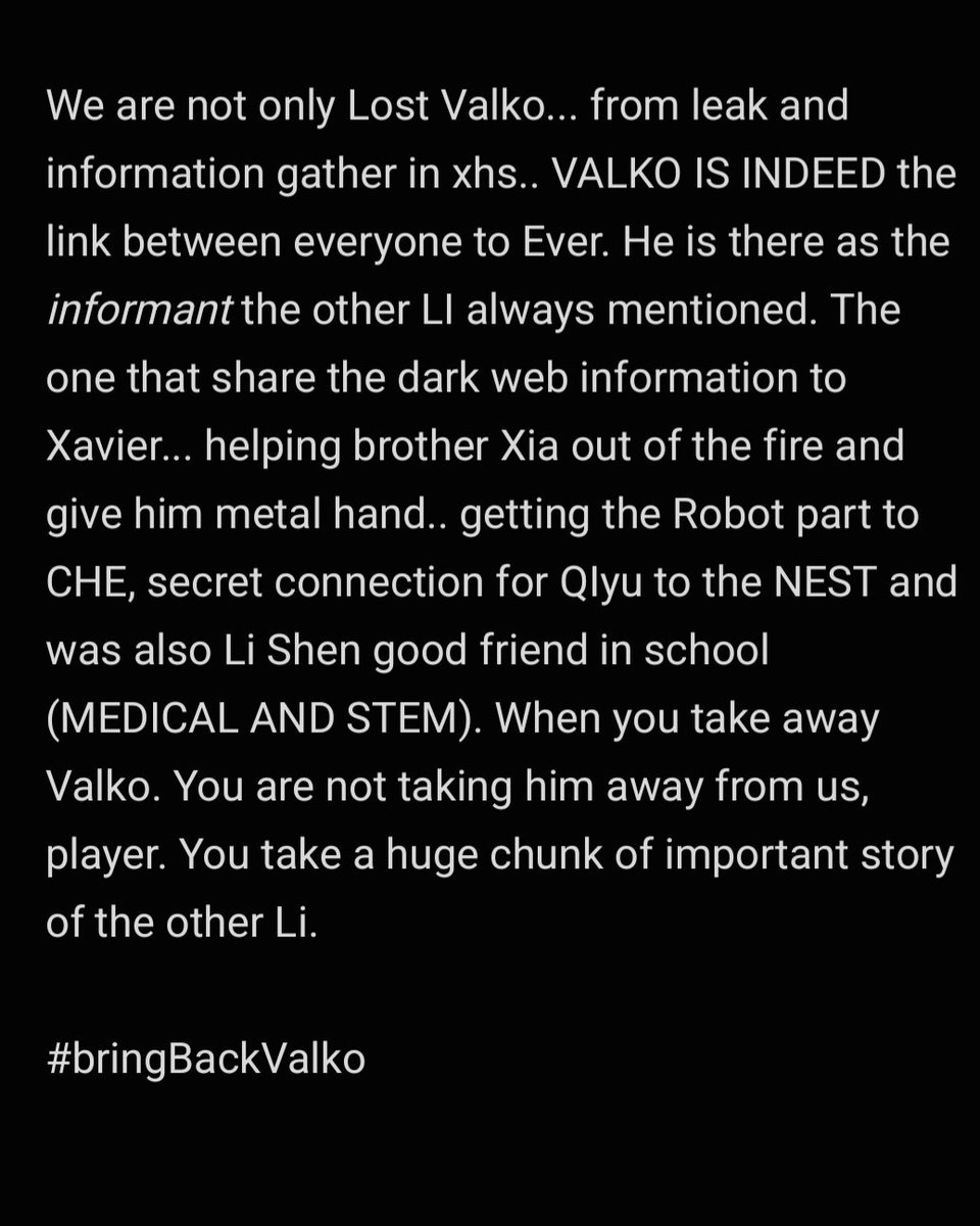 lemurianbride__'s tweet photo. Information is everywhere in XHS and honestly i am heartbroken reading this... Just becase your SELFISHNESS NORMAL PLAYER LOST A CHUCK OF STORIES. #Valko #valkoisLove #bringBackValko #loveanddeepspace https://t.co/GcakgW1uQE