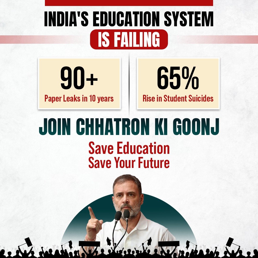 Madhav_Jha1's tweet photo. Every student deserves a better future, and this fight is for them.

#ChhatronKiGoonj https://t.co/a1vsXGxSy2