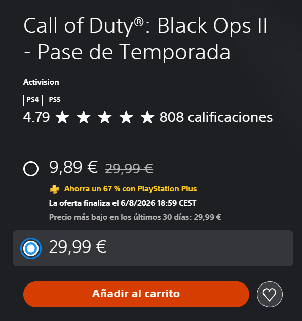 Heikki360's tweet photo. Lo de relanzar Call of Duty Black Ops 1 y 2 en la PlayStation Store sin los DLCs incluídos y que hayan metido un SEASON PASS en juegos de hace 15 años me tiene dando volteretas. https://t.co/3OeuFeTJHm