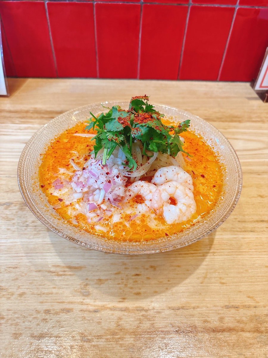 beyond0522's tweet photo. 麺屋YAMATO

7月10日  金曜
限定のトムヤムクン
11日、土曜までやります！

12日、日曜からは
冷やし鯵煮干らぁ麺
よろしくお願い致します！ https://t.co/KMoTeNlEis