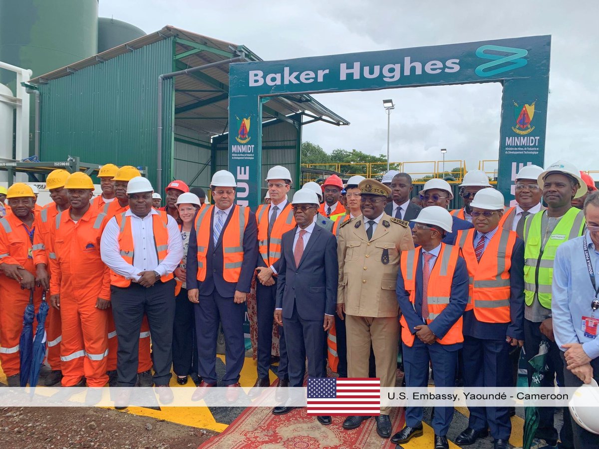 USEmbYaounde's tweet photo. L'inauguration recente du nouveau site opérationnel de @bakerhughesco à Douala témoigne de l'importance des investissements américains dans l'avenir énergétique du Cameroun et reflète le renforcement de nos liens économiques.  

En apportant une technologie de pointe et leur expertise, les entreprises américaines stimulent l'innovation et aident le Cameroun à améliorer l'efficacité énergétique, la sécurité et la résilience de la chaîne d'approvisionnement — autant d'étapes essentielles vers une croissance économique à long terme. 🇺🇸🫱🏼‍🫲🏾🇨🇲

#USinCameroon #ResponsibleInvestment #EnergySecurity #EnergyInnovation