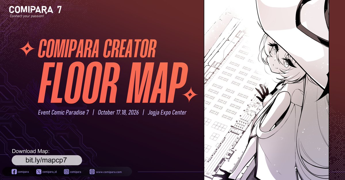 comipara_id's tweet photo. [FLOOR MAP]
Halo semuanyaaaa~
Apa kabaaar? Semoga teman-teman sehat selalu ya! 
(˶˃ ᵕ ˂˶) 

Akhirnya, Floor Map Creator Comipara 7 jadi juga! 
Makin nggak sabar buat segera Comipara lagi ya, yuk tetap semangat berkaryaa~ https://t.co/EByAJHzbtd