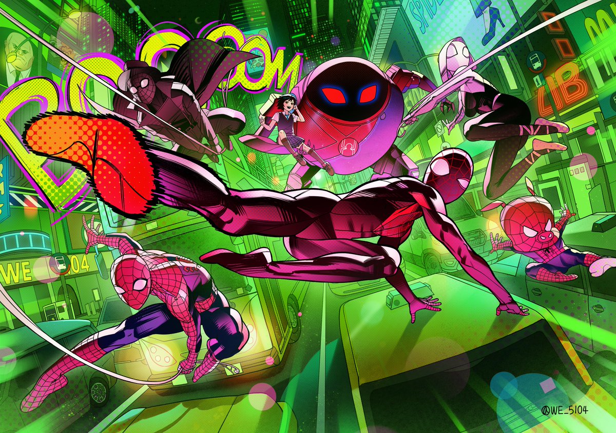 WE_5104's tweet photo. #Spiderman 
#SpiderVerse   

스파이더맨 팬아트🕸️ https://t.co/hwdFpyMWB3