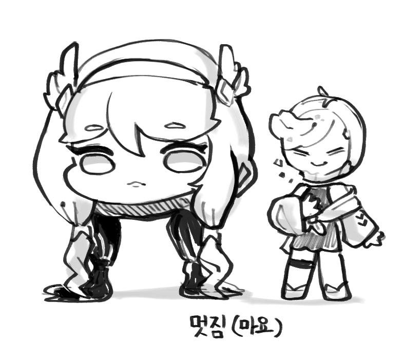 Omeok911's tweet photo. (트릭컬) 낙서3트 https://t.co/wSReOWdmbQ