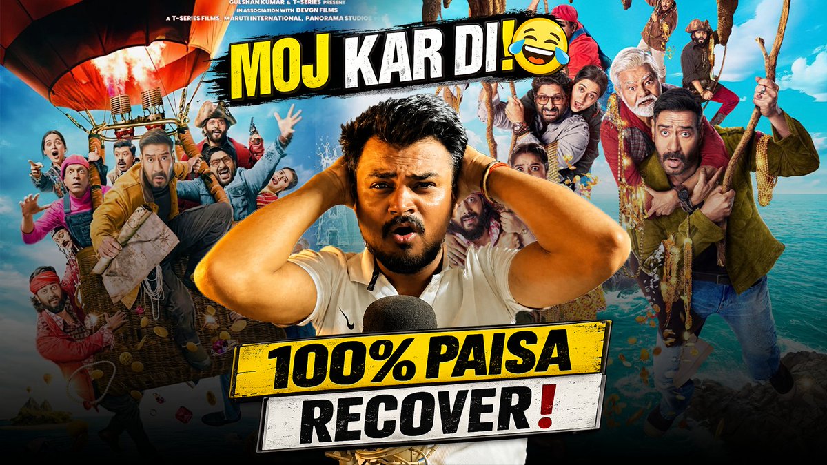 BollywoodIntro's tweet photo. #Dhamaal4 : Review 
if you're looking for laughter, madness, and a fun family watch, this one delivers. 🎬🍿
🎥 Watch my full spoiler-free review before booking your tickets—you might save your money... or discover your next weekend watch! 😉

https://t.co/q2LetlMtOw https://t.co/uis1hwnMHk