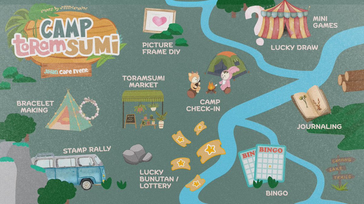 jssshavenph's tweet photo. 🏕️ CAMP TORAMSUMI ACTIVITY MAP 

Here's a first look at what we prepared for Camp Toramsumi! 

Join the activities to collect stamps and make the most of your camp adventure. Which stop are you excited for? ✨

Remember: Registration opens on July 15, 5:22 PM!

#CampToramsumi https://t.co/OY8knSVJaG