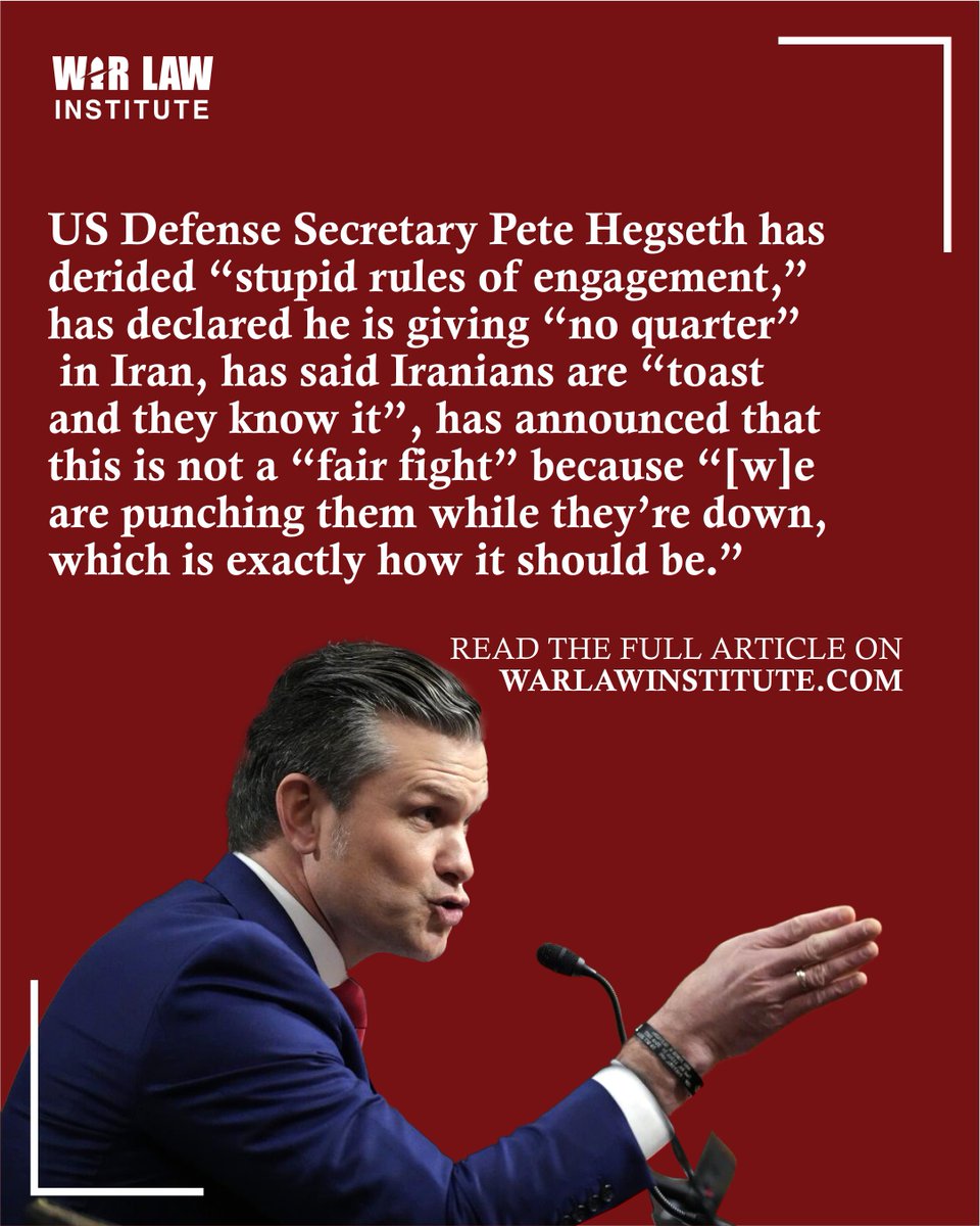 War Law Institute tweet media