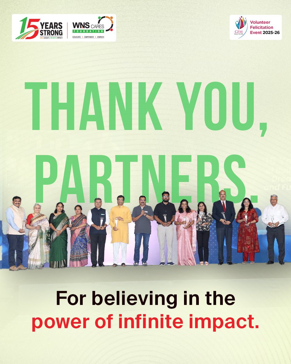 WnsWcf's tweet photo. Every step towards a better tomorrow is possible because of partnerships built on a shared purpose.

To our incredible NGO partners, thank you for your continued support, collaboration, and commitment to making a difference.

With gratitude, today and always.

#15YearsStrong https://t.co/3XmSiTF100