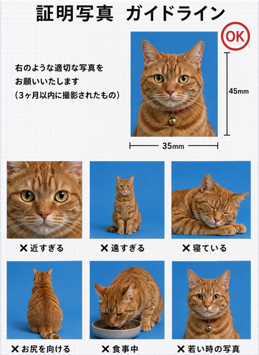 yabumoto610's tweet photo. 専念寺の看板ネコ・弥太郎🐈

たまたま流れてきた「ネコの証明写真ガイドライン」を見て、弥太郎バージョンをチャッピーに作ってもらいました😂 https://t.co/Ol3g1mqhTv