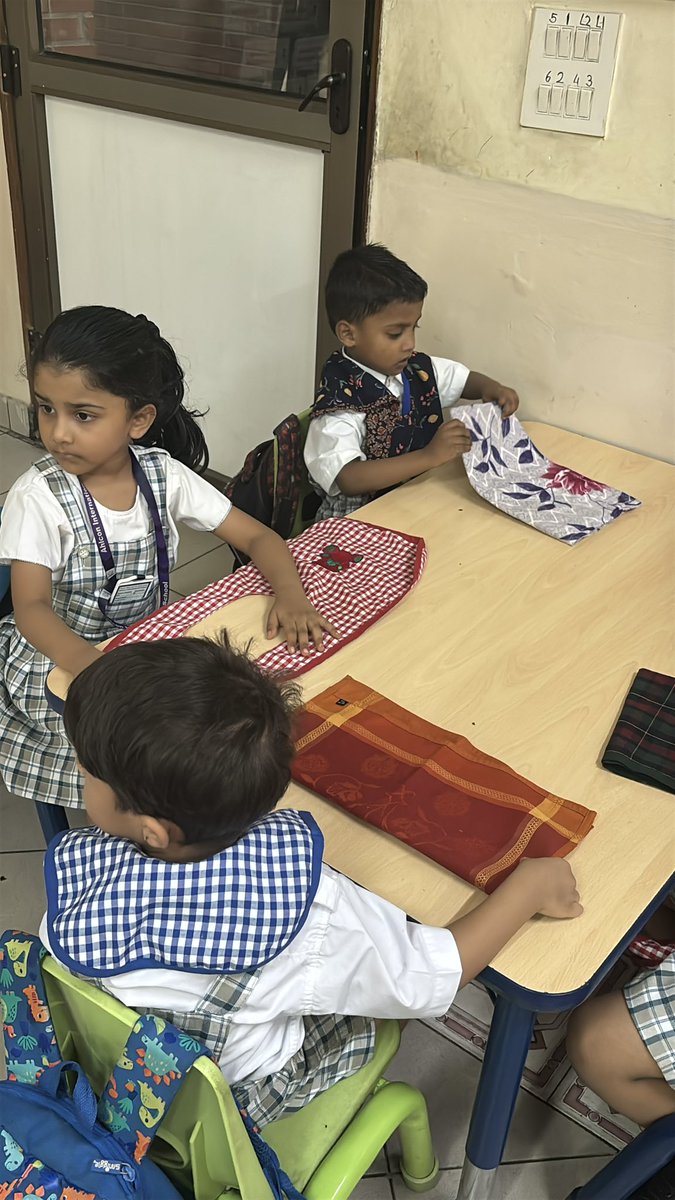 DivyaNarula21's tweet photo. #Students of class Prep-B #Ahlconintl learnt basic #lifeskill of folding their mat & apron #Gk questions using #interactive board
@ashokkp @y_sanjay @pntduggal @ShandilyaPooja @KakoliLogani @TanuMathur10 @anupmauppal7 @shikha_kwatra https://t.co/3X3UKafIbr