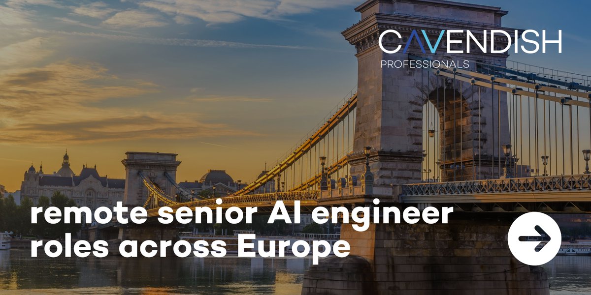 cavendishpros's tweet photo. We're hiring Senior AI Engineers for a range of remote contract opportunities across Europe π
Explore our latest openings and find the right fit β¬οΈ
https://t.co/30CYjrmuIX
#TechHiring #RemoteJobs #AIJobs #AIEngineer #ContractRoles #HiringNow https://t.co/ZjMg3StQU0
