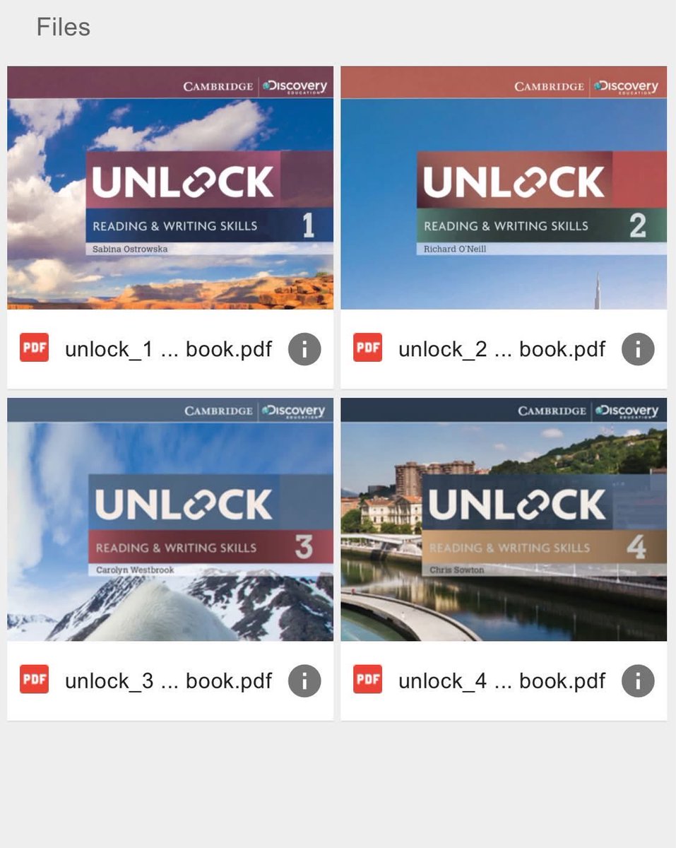PhmLp50473513's tweet photo. Unlock reading and writing skills students book [1-2-3-4] [pdf]

https://t.co/t8wc1JhN4U https://t.co/Ox7mH9aBax