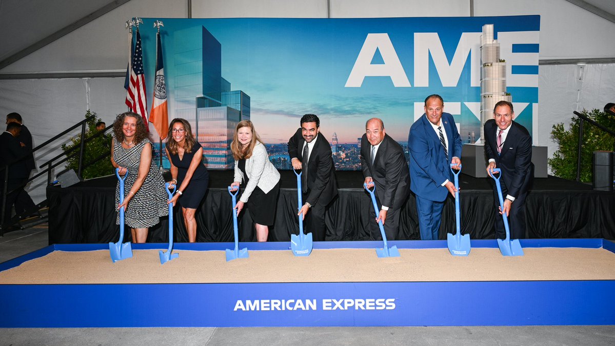 Mighty__News's tweet photo. The groundbreaking ceremony for 2 World Trade Center was held on July 9, 2026, marking the official start of construction on the final office tower at the rebuilt World Trade Center site. The project had been delayed for years before moving forward after American Express agreed to become the building’s anchor tenant.  

Key details:

The new tower will be 55 stories tall and rise about 1,226 feet (374 meters).
It will serve as American Express’s new global headquarters, with nearly 2 million square feet of office space.
The building is being developed by Silverstein Properties and designed by Foster + Partners.
Officials said the project is expected to create more than 3,200 construction jobs and eventually house around 10,000 workers once complete.
The tower is expected to open in 2031, completing the commercial redevelopment of the World Trade Center campus nearly 25 years after the September 11 attacks.  

The ceremony included city officials, the American Express leadership, and construction workers. Speakers described the project as both an economic investment and a symbolic milestone, representing the final major office tower to rise at Ground Zero.

#nyc #worldtradecenter #todaynews #news #ground #braking