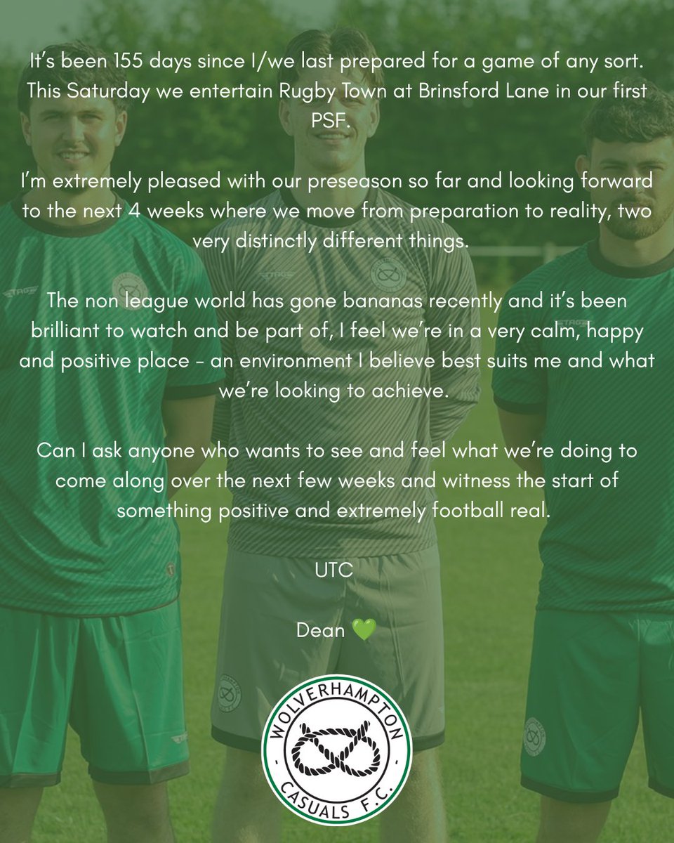WolvesCassies's tweet photo. Dean Gill's final thoughts ahead of our first pre-season friendly tomorrow at Brinsford Lane 💚 https://t.co/9izWYYvdmi