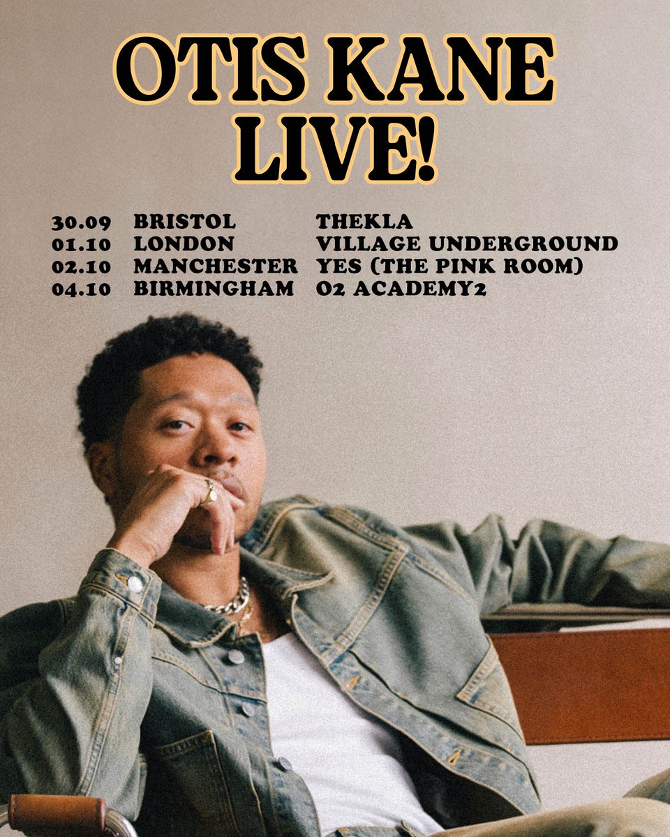 O2AcademyBham's tweet photo. One of modern R&amp;B's most compelling and heartfelt voices, @otis_kane plays a headline show here - Sunday 04 October. Tickets available - https://t.co/iBAPQpcisM https://t.co/2yNwA2OmTm