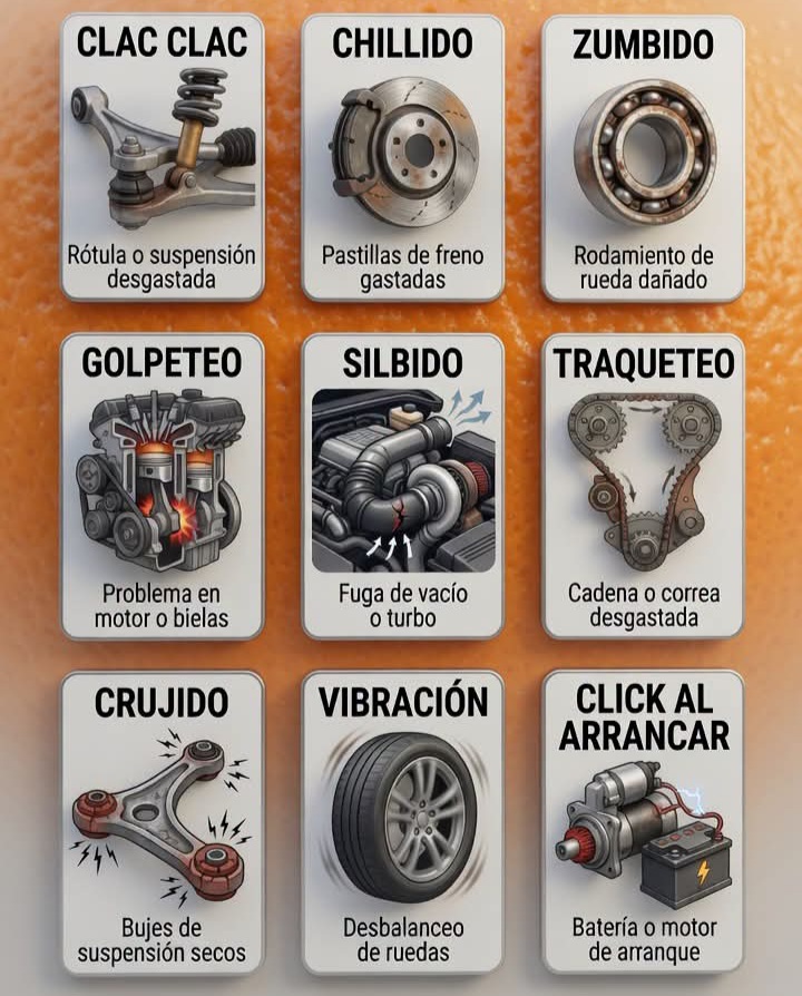 ALJOCARauto's tweet photo. Identificación rápida de sonidos comunes y sus causas probables 👉

https://t.co/rFw80wk59Q

#Aljocar #leonesp #ruidos #causa #recambio https://t.co/w1iHSmJFk7