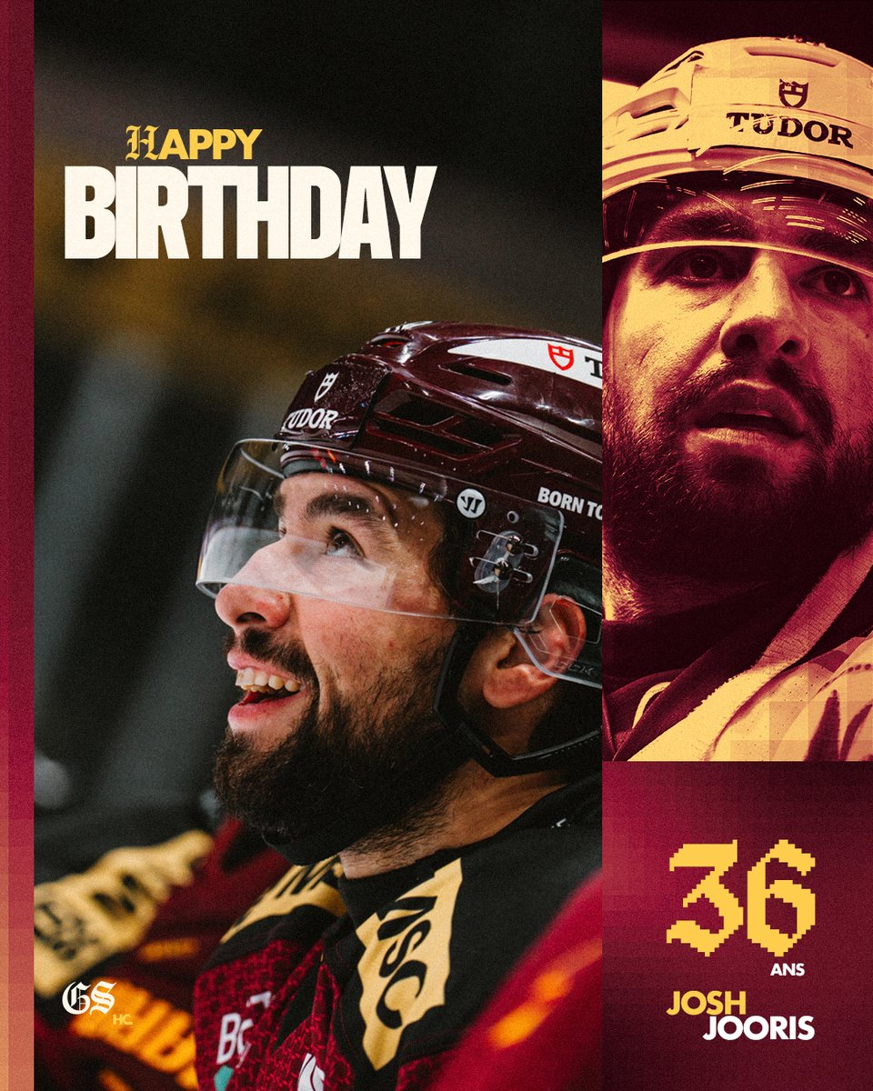 officialGSHC's tweet photo. 𝑩𝒐𝒏 𝒂𝒏𝒏𝒊𝒗𝒆𝒓𝒔𝒂𝒊𝒓𝒆 à Josh Jooris qui fête ses 36 ans ! 🥳 🎂 https://t.co/Z7a62CwYmc