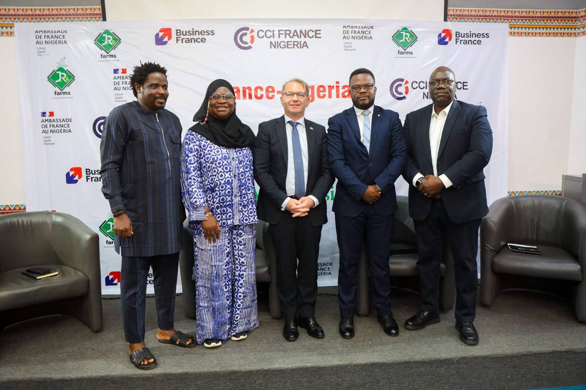 zalgroup's tweet photo. Our Founder/MD represented ZAL Food System at the France–Nigeria Agribusiness Dialogue in Lagos, sharing our vision for making agriculture more innovative, profitable, and attractive to young people.

#ZALFoodSystem #Agribusiness #FoodSystems #Nigeria #Franc https://t.co/FgNYsTbtrC