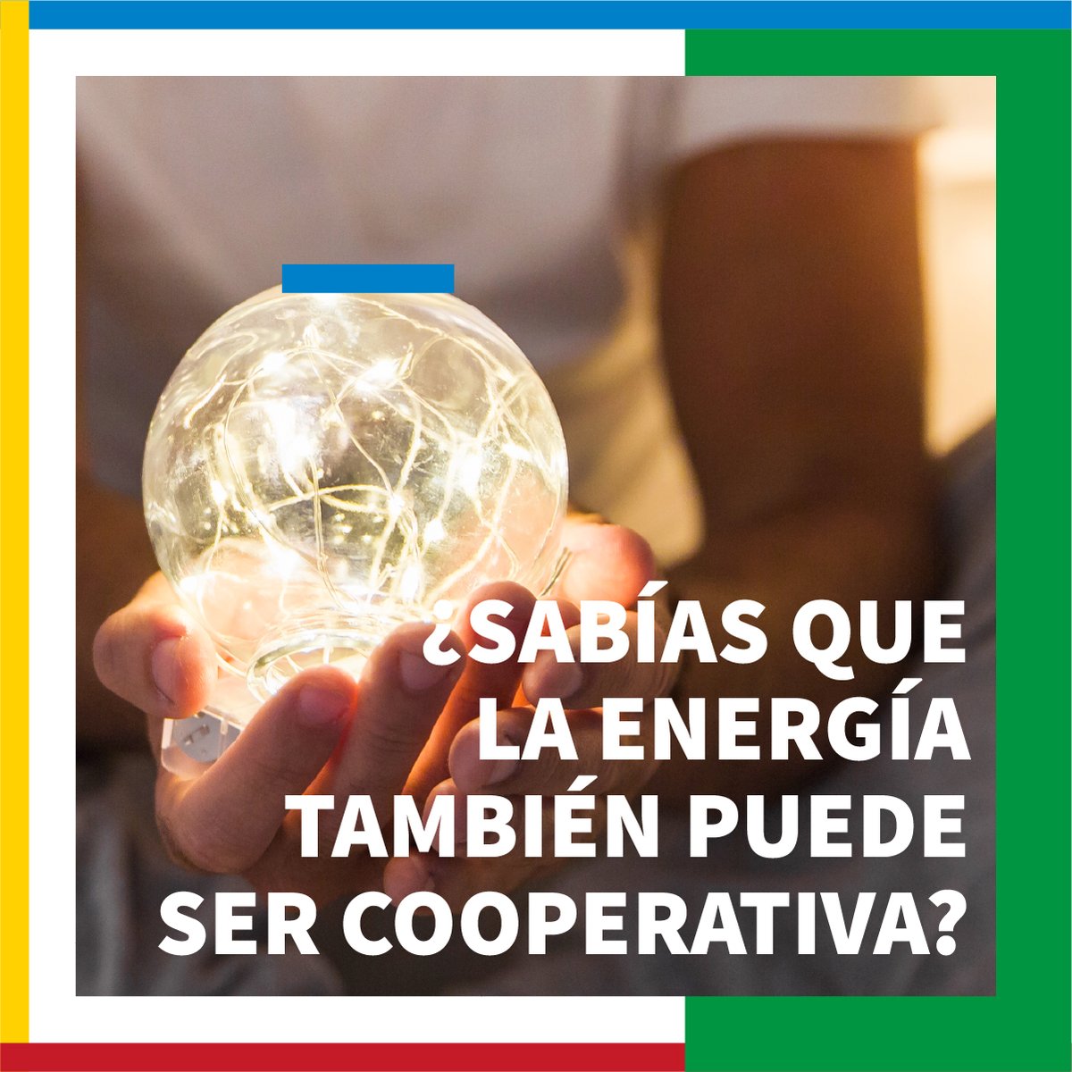 Hispacoop's tweet photo. La energía también puede ser cooperativa.
La Federación de Cooperativas Eléctricas de la
Comunitat Valenciana (Coopelectricas), socio de Hispacoop,
es un buen ejemplo de cómo el modelo cooperativo también
está presente en un sector clave como el energético.

Su labor va más allá del suministro de electricidad 👇
👉 Agrupa a cooperativas que generan, distribuyen
y comercializan energía
 👉 Promueve el uso de energías renovables
 👉 Ofrece un servicio cercano y adaptado a las personas
consumidoras
 👉 Reinvierte sus beneficios en fines sociales y en el entorno
Las cooperativas eléctricas permiten a las personas no
solo consumir energía, sino formar parte activa del modelo
energético, participando en su gestión y desarrollo.

Además, destacan por su compromiso con el territorio:
 ✔️ Fomentan el empleo local
 ✔️ Impulsan comunidades energéticas
 ✔️ Refuerzan un modelo más sostenible y participativo

En un contexto de transición energética, este tipo de
iniciativas muestran que otra forma de producir y
consumir energía es posible: más cercana,
más transparente y centrada en las personas.
👉 ¿Conocías el papel de las cooperativas en el sector
energético?
#Cooperativismo #Energia #ConsumoResponsable
#Hispacoop #EconomiaSocial